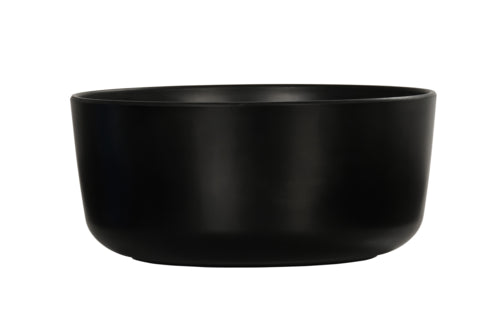 Cal-Mil 24006-10-13 142 oz Round Melamine Serving Bowl - Black-cityfoodequipment.com