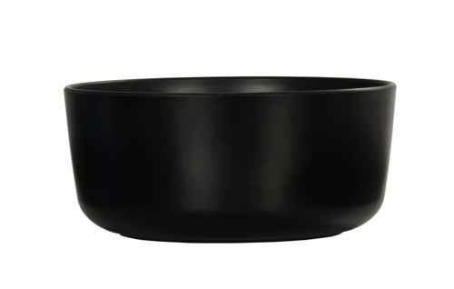 Cal-Mil 24006-8-13 72 oz Round Melamine Serving Bowl - Black-cityfoodequipment.com