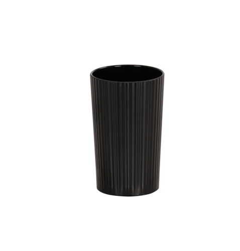 Cal-Mil 24020-4-13 21 oz Round Crock - Melamine, Black-cityfoodequipment.com