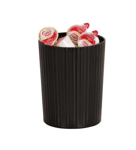 Cal-Mil 24020-5-13 100 oz Round Crock - Melamine, Black-cityfoodequipment.com