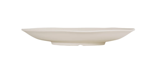 Cal-Mil 24030-14-103 14" Round Hand Thrown Platter - Melamine, Ivory-cityfoodequipment.com