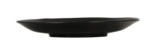 Cal-Mil 24030-14-13 14" Round Hand Thrown Platter - Melamine, Black-cityfoodequipment.com