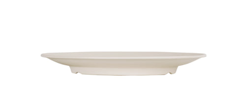 Cal-Mil 24031-11-103 11" Round Melamine Hand Thrown Plate, Ivory-cityfoodequipment.com
