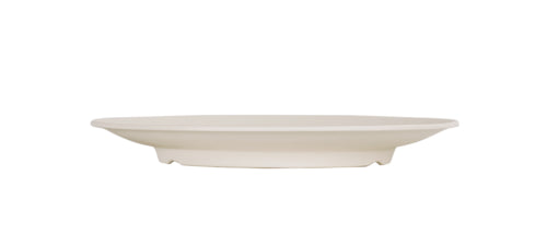 Cal-Mil 24031-9-103 9" Round Melamine Hand Thrown Plate, Ivory-cityfoodequipment.com