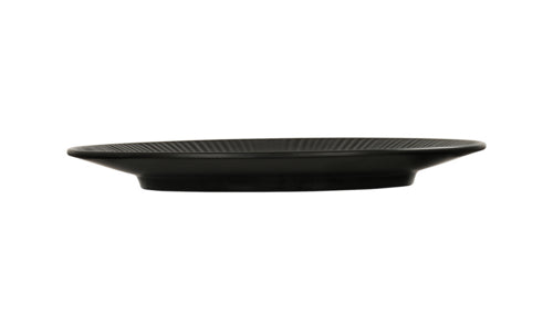 Cal-Mil 24051-7-13 7" Round Melamine Nomi Plate, Black-cityfoodequipment.com