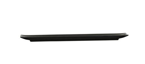 Cal-Mil 24054-134-13 Rectangular Melamine Nomi Plate - 13" x 4", Black-cityfoodequipment.com