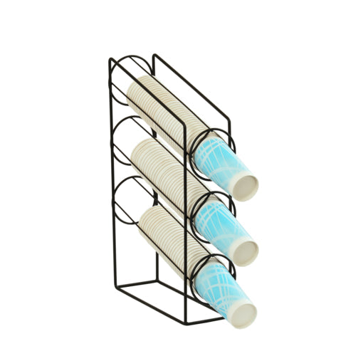 Cal-Mil 24061-3-13 Cup Dispenser, Rack, (3) Compartment, All Cup Types-cityfoodequipment.com