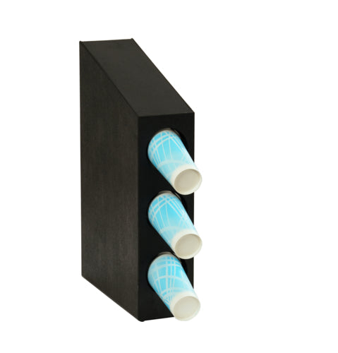 Cal-Mil 24064-3-13 Cup Dispenser, Cabinet, (3) Compartment, All Cup Types-cityfoodequipment.com