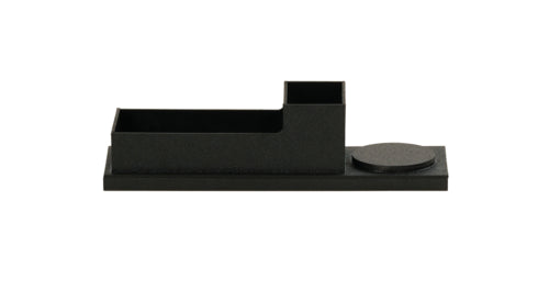 Cal-Mil 24069-13 Coffee Tray - 9 3/5" x 3" x 2 1/4", ABS, Black-cityfoodequipment.com