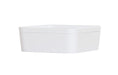 Cal-Mil 24130-8-15 Bento Box - 8 1/4" x 8 1/4" x 3", Melamine, White-cityfoodequipment.com