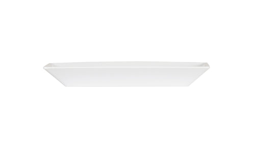 Cal-Mil 24201-117-15 Rectangular Melamine Plate - 11" x 7", White-cityfoodequipment.com