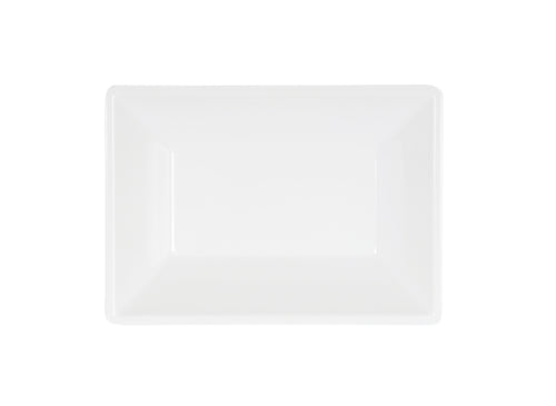 Cal-Mil 24201-57-15 Rectangular Melamine Plate - 5" x 7", White-cityfoodequipment.com