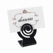 Cal-Mil 248-13 2 1/2" Tabletop Menu Card Holder - Plastic, Black-cityfoodequipment.com