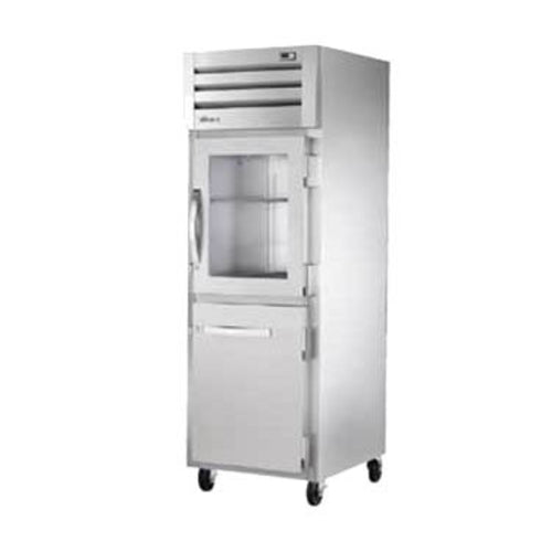 True STA1R-1HG/1HS-HC 27 1/2" One Section Reach In Refrigerator, (1) Glass Door, (1) Solid Door, Right Hinge, 115v-cityfoodequipment.com
