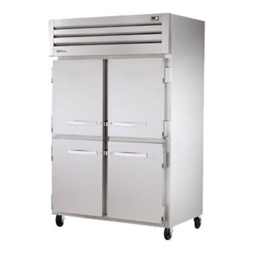 True STG2F-4HS 52" Two Section Reach-In Freezer, (4) Solid Doors 115v-cityfoodequipment.com