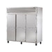 True STG3R-3S-HC 77 3/4" Three Section Reach In Refrigerator, (3) Left/Right Hinge Solid Doors, 115v-cityfoodequipment.com