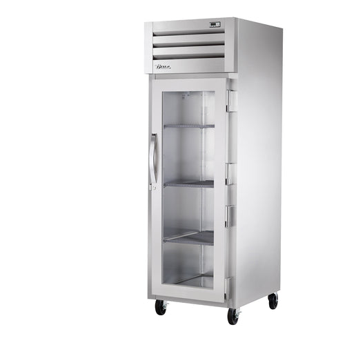 True STR1R-1G-HC 27 1/2" One Section Reach In Refrigerator, (1) Right Hinge Glass Door, 115v-cityfoodequipment.com