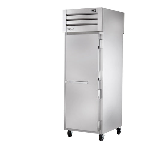 True STR1RPT-1S-1G-HC 27 1/2" One Section Pass Thru Refrigerator, (1) Glass Door, (1) Solid Door, Right Hinge, 115v-cityfoodequipment.com