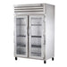 True STR2R-2G-HC 52 3/5" Two Section Reach In Refrigerator, (2) Left/right Hinge Glass Doors, 115v-cityfoodequipment.com