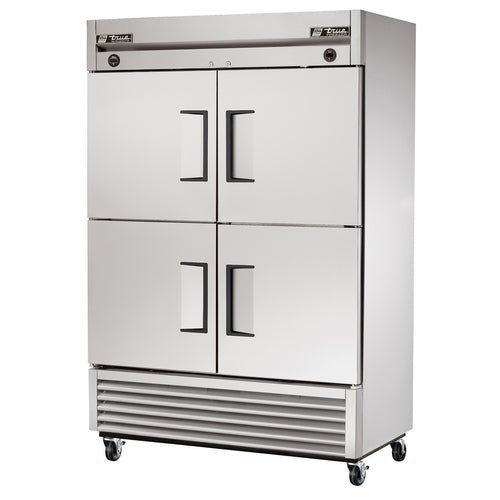 True T-49DT-4-HC 54 1/8" Two Section Commercial Combo Refrigerator Freezer - Solid Doors, Dual Temp, 115v-cityfoodequipment.com
