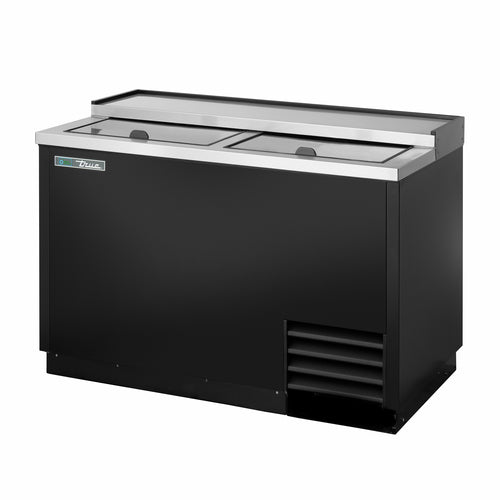 True T-50-GC-HC 2 Section Glass Chiller w/ 250 Mug Capacity, Black, 115v-cityfoodequipment.com