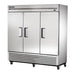 True T-72-HC 78 1/10" Three Section Reach In Refrigerator, (3) Left/Right Hinge Solid Doors, 115v-cityfoodequipment.com