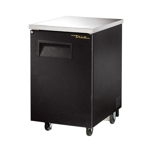 True TBB-1-HC 23 1/2" Bar Refrigerator - 1 Swinging Solid Door, Black, 115v-cityfoodequipment.com