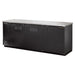 True TBB-4-HC 90 3/8" Bar Refrigerator - 3 Swinging Solid Doors, Black, 115v-cityfoodequipment.com