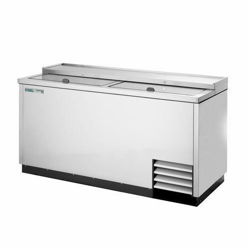 True TD-65-24-S-HC 65" Forced Air Bottle Cooler - Holds (528) 12 oz Bottles, Lid Locks, 115v-cityfoodequipment.com