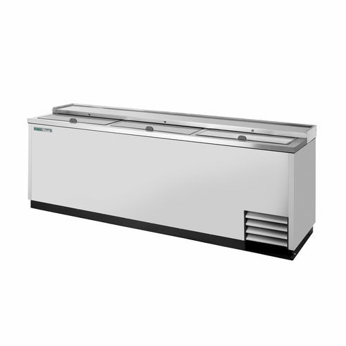 True TD-95-38-S-HC 95" Forced Air Bottle Cooler - Holds (900) 12 oz Bottles, Lid Locks, 115v-cityfoodequipment.com