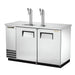 True TDD-2-S-HC 59" Kegerator Beer Dispenser W/ (2) Keg Capacity - (2) Columns, Stainless, 115v-cityfoodequipment.com