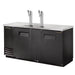 True TDD-3-HC 69" Kegerator Beer Dispenser W/ (3) Keg Capacity - (2) Columns, Black, 115v-cityfoodequipment.com