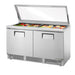 True TFP-64-24M-FGLID-HC 64" Sandwich/salad Prep Table W/ Refrigerated Base, 115v-cityfoodequipment.com