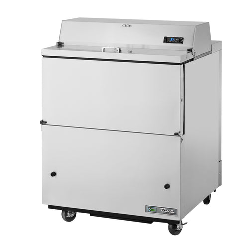 True TMC-34-S-SS-HC Milk Cooler W/ Top & Side Access - (512) Half Pint Carton Capacity, 115v-cityfoodequipment.com