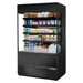 True TOAM-48GS-HC~NSL01 48" Vertical Open Air Cooler W/ (5) Levels, Black, 208-230v-cityfoodequipment.com