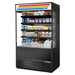 True TOAM-48GS-HC~TSL01 48" Vertical Open Air Cooler W/ (5) Levels, Black, 208-230v-cityfoodequipment.com