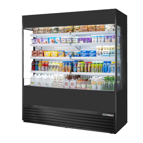 True TOAM-72GS-HC~NSL01 72" Vertical Open Air Cooler W/ (5) Levels, Black, 208-230v-cityfoodequipment.com