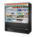 True TOAM-72-HC~TSL01 72" Vertical Open Air Cooler W/ (5) Levels, Black, 208-230v-cityfoodequipment.com