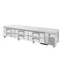 True TRCB-110-HC 110" Chef Base w/ (6) Drawers - 115v-cityfoodequipment.com