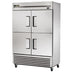 True TS-49F-4-HC 54 1/8" TS Series Two Section Reach In Freezer, (4) Left/right Hinge Solid Doors, 115v-cityfoodequipment.com