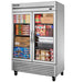 True TS-49FG-FLX-HC~FGD01 54 1/16" Two Section Commercial Combo Refrigerator Freezer - Glass Doors, Dual Temp Convertible, 115-cityfoodequipment.com