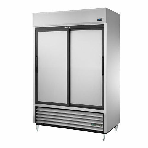 True TSD-47-HC 54 1/10" Two Section Reach In Refrigerator, (2) Sliding Solid Doors, 115v-cityfoodequipment.com