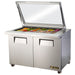True TSSU-48-18M-B-FGLID-HC 48" TSSU Series Mega Top Sandwich/Salad Prep Table w/ Refrigerated Base, 115v-cityfoodequipment.com