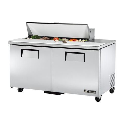 True TSSU-60-12-HC 60" TSSU Series Sandwich/Salad Prep Table w/ Refrigerated Base, 115v-cityfoodequipment.com
