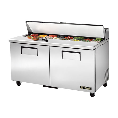 True TSSU-60-16-HC 60" TSSU Series Sandwich/Salad Prep Table w/ Refrigerated Base, 115v-cityfoodequipment.com