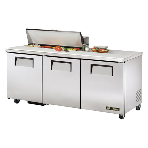 True TSSU-72-10-HC 72" TSSU Series Sandwich/Salad Prep Table w/ Refrigerated Base, 115v-cityfoodequipment.com