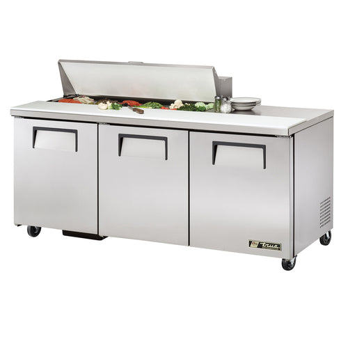 True TSSU-72-12-HC 72" TSSU Series Sandwich/Salad Prep Table w/ Refrigerated Base, 115v-cityfoodequipment.com