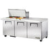 True TSSU-72-15M-B-HC 72" TSSU Series Mega Top Sandwich/Salad Prep Table w/ Refrigerated Base, 115v-cityfoodequipment.com