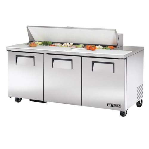 True TSSU-72-16-HC 72" TSSU Series Sandwich/Salad Prep Table w/ Refrigerated Base, 115v-cityfoodequipment.com
