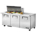 True TSSU-72-18M-B-HC 72" TSSU Series Mega Top Sandwich/Salad Prep Table w/ Refrigerated Base, 115v-cityfoodequipment.com